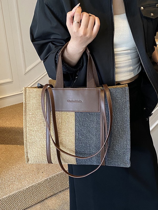Bolsa de botín de gran capacidad para mujeres 2025 nuevo cross-border de alta calidad color contrastante universal mochila de viaje