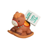 Талисман года Лошади в 2026 году скоро исполнит свое желание: настольное украшение в виде пони, небольшое украшение из магнитной смолы из смолы, установленное на машине в стиле национального тренда.