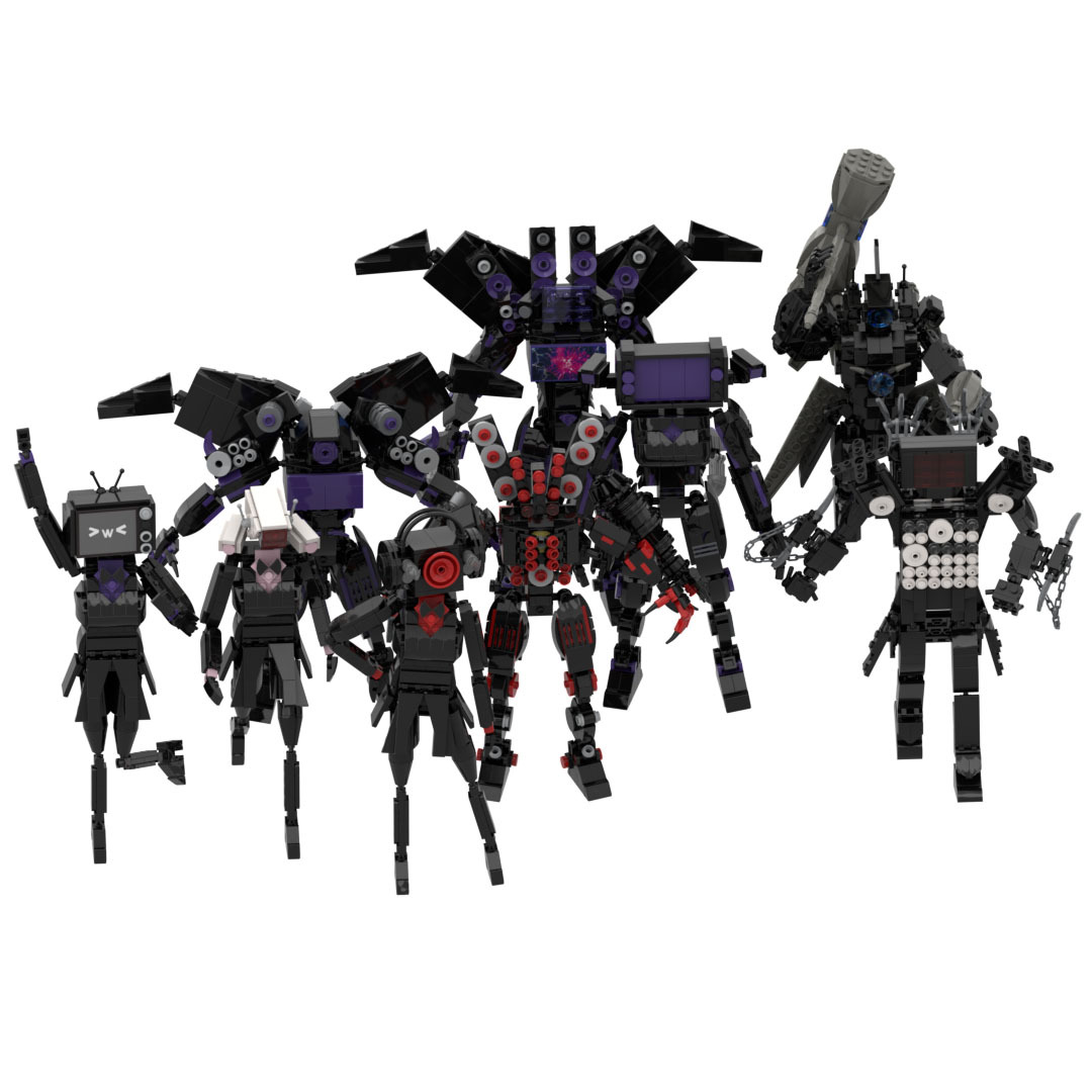 Maze Wu WC bloques de construcción skibidi WC TV gente VS gente de vigilancia juguetes educativos para niños