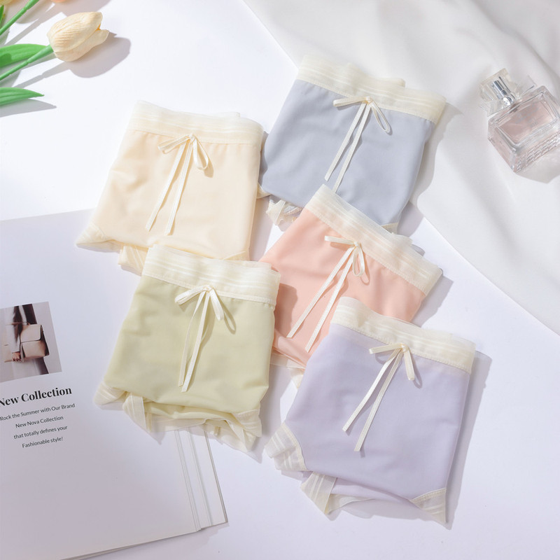 Summer Ultra-thin Naked Quick-drying Underwear Women's High Elastic Hip-lifting Breathable Comfortable Pure Cotton Crotch Girl's Solid Color Briefs Summer Ultra-thin Naked Quick-drying Underwear Women's High Elastic Hip-lifting Breathable Comfortable Pure Cotton Crotch Girl's Solid Color Briefs