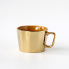 Ceramics, coffee Scandinavian cup with glass, Nordic style