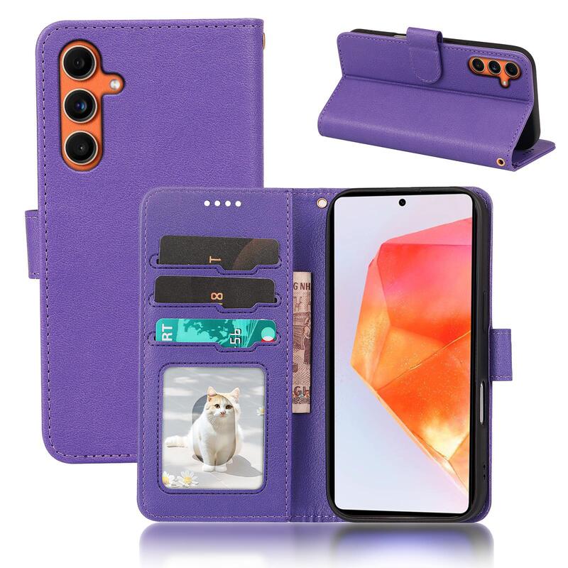 Suitable for Samsung Galaxy A27 Mobile Phone Case, Casco Mobile Phone Leather Case, A08 Anti-Fall Flip Cover Protective Case, A18
