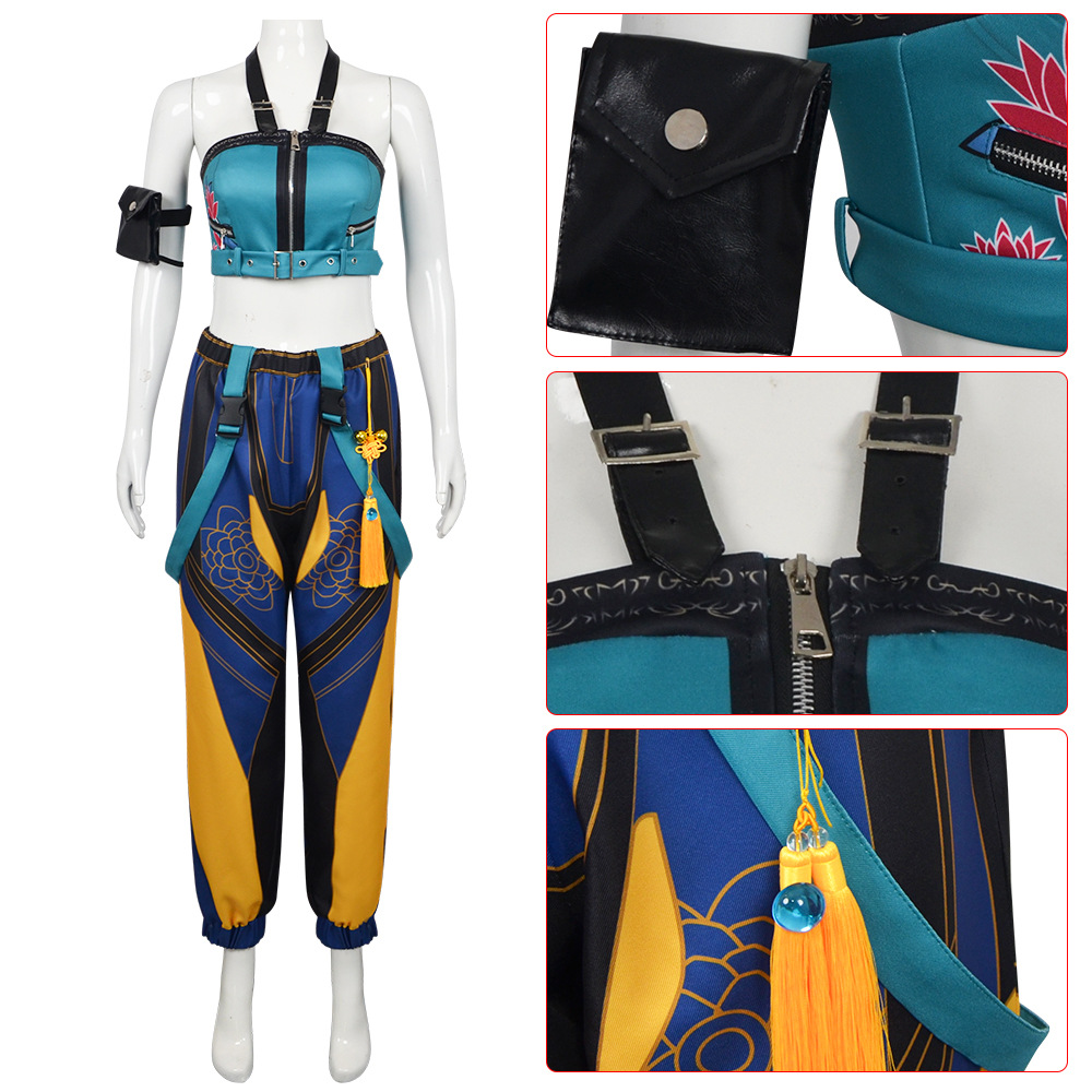 Nuevo producto transfronterizo Grupo de chicas Hallyu K-POP de grupo de brujas de caza cos ropa de cosplay de Rumimila Zoe