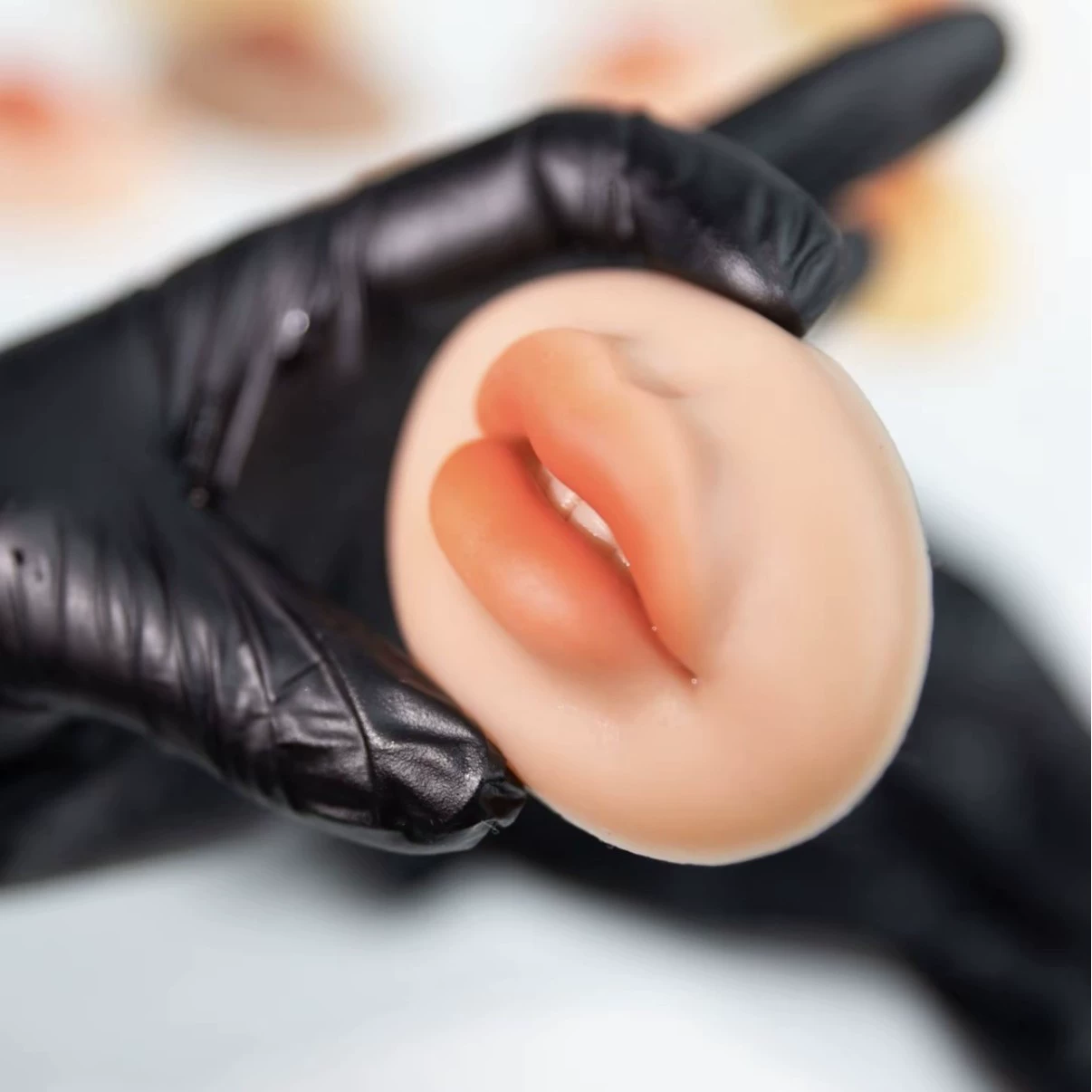 Module, silicone three dimensional realistic practice, in 5d format, plump lips effect
