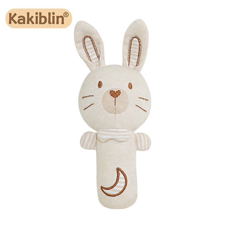 Kakiblin bebé sonajero traje bebé puede morder algodón orgánico recién nacido Luna Llena regalo calmante juguete