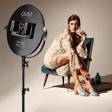 GVM60w led单反外拍灯直播补光灯美颜嫩肤常亮摄影灯专业影视柔光