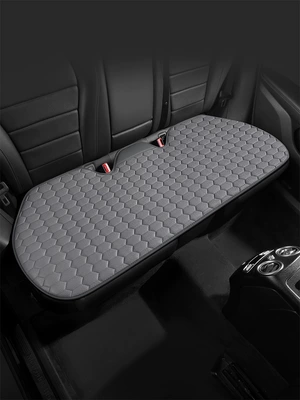 Seat cushion, seat cover Pattern Anti-Slip Seat Cushion Cover, Breathable - diamond-grid-rear-row-silver-gray