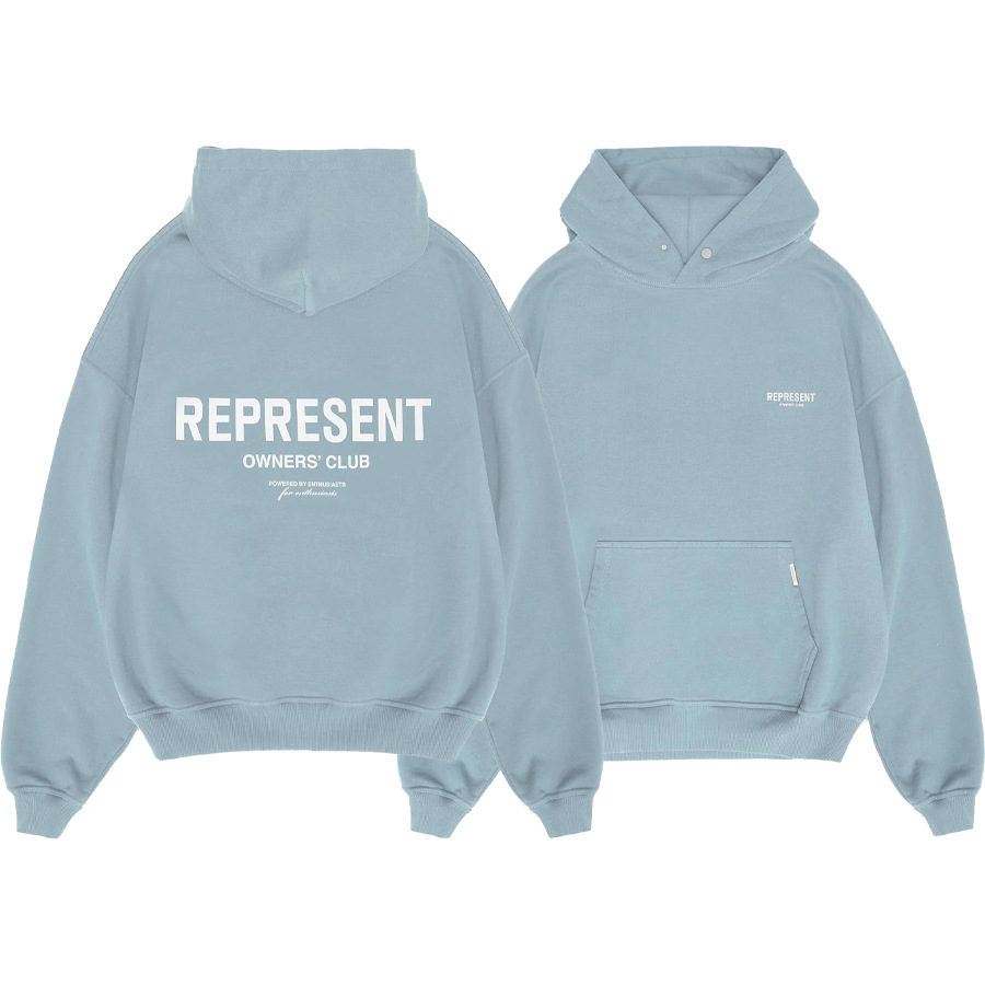 Nuevo color REPRESENT eslogan clásico estampado de letras suéter con capucha suelto para hombre sudadera con capucha para mujer