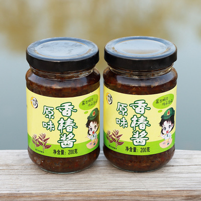 油焖香椿酱辣椒酱拌饭拌面香春芽调味酱火锅调料批发一件代发