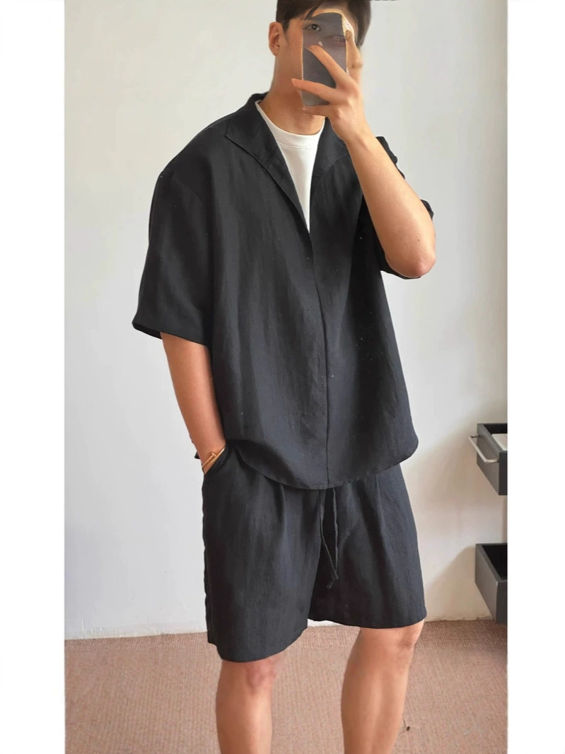Set, men's shirt, simple and elegant design