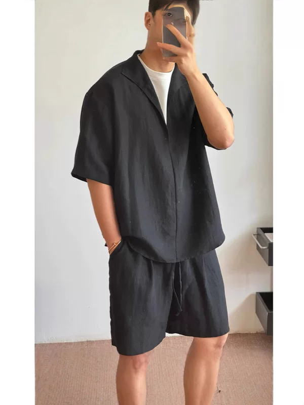 Set, men's shirt, simple and elegant design