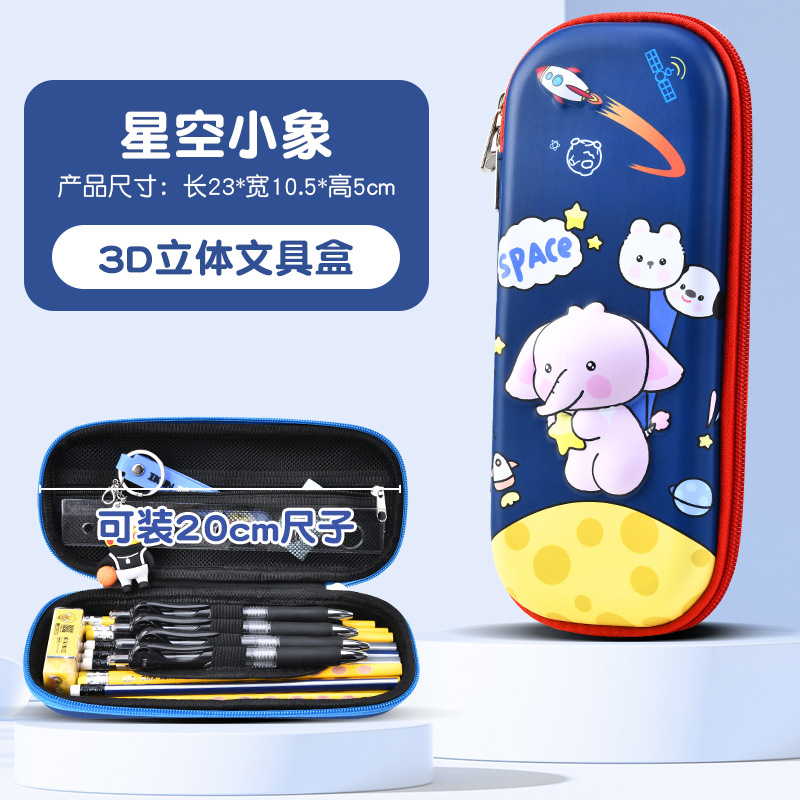Nueva caja de papelería de dibujos animados Capibara para niños y niñas de gran capacidad para niños 3D caja de lápiz bolsas de lápiz