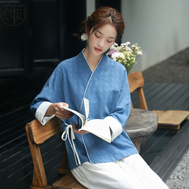 Женское весеннее платье, поклонение Будде, простой чай, костюм, костюм Тан, куртка, легкий костюм, китайский элемент, новая китайская женская одежда 23077