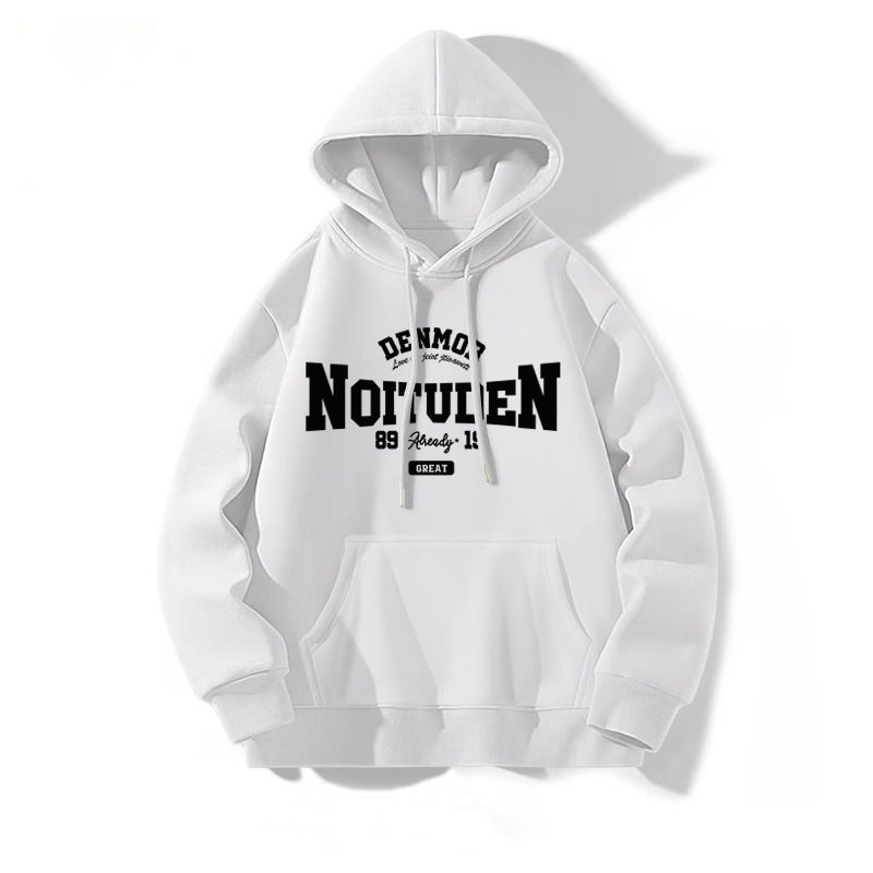Hooded fleece-lined thickened oversize loose hooded sweater loose lazy 2024 autumn and winter new explosions 12