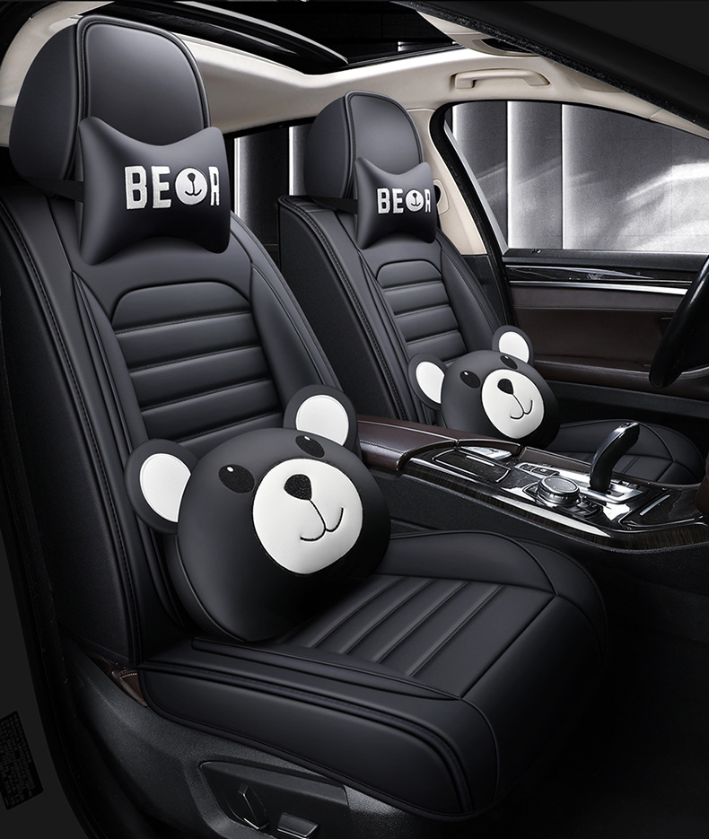 Car seat cushion four-color leather car seat cover cross-border wholesale four seasons universal seat cushion all-inclusive full leather source factory