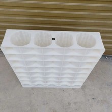 四连排水泥仿木桩模具 仿树皮桩园林装饰木墩