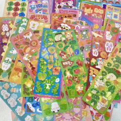 Non-repetitive laser sticker girl's June 1st Children's Day diary GoPan set DIY book Korean-inspired INS style