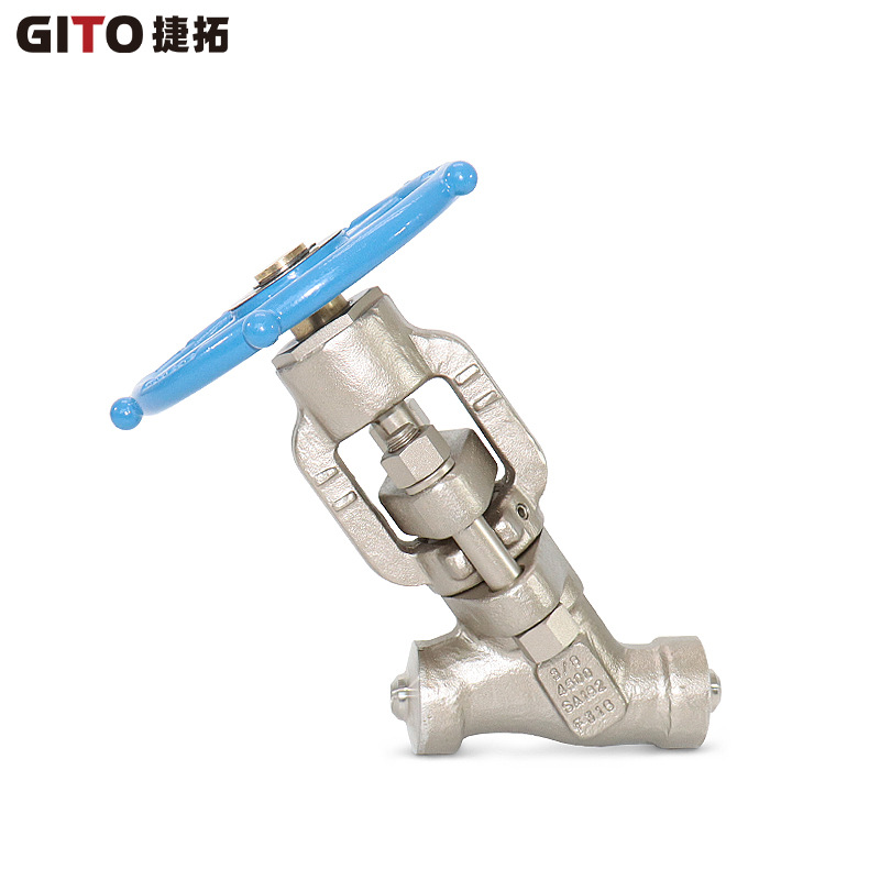 厂家直供Y型工艺截止阀 F316H工艺截止阀  4500磅工艺截止阀