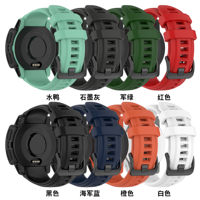 Suitable for Garmin Instinct 2S Silicone Watch Strap, the Same Official Silicone Strap as the Instinct 2S