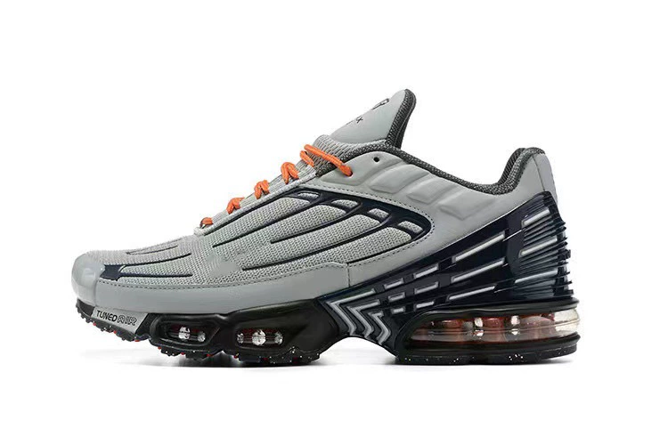 Кроссовки Putian Shoes 2102 Air Max Plus III мужские и женские, TN 3, двухцветная прострочка, воздушная амортизация для бега