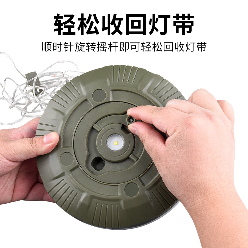 Transfronterizos coloridos 20m atmósfera lámpara de cadena de luces de color carretera decoración de patio atmósfera lámpara recargable lámpara camping