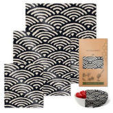 블랙 웨이브 3 피스 세트; 밀랍 신선 포장; 종이/판지