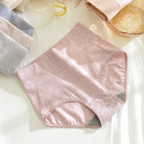 60 pairs of Xinjiang long-staple cotton pure cotton women's underwear full cotton 5A antibacterial high-waist abdominal compression Japanese-style girl's triangle shorts