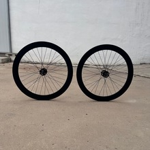培林花鼓死飞700c轮组60mm自行车铝合金轮子轮组死飞前轮后轮