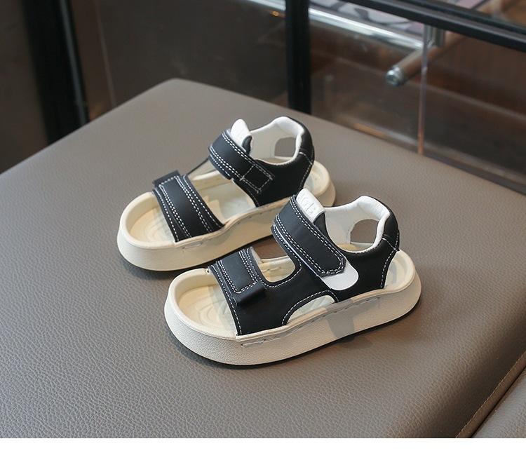 Kids Velcro Sandals Breathable Soft Sole Waterproof Summer Shoes_voghion.com