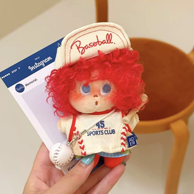 Plush Doll Pendant with, Pluş açarlıqlar - baseball-red-explosion-pendant