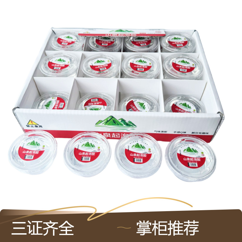 Slime de burbujas de 12 colores, transparente, con brillo, corazón - Mayorista