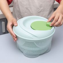 蔬菜甩干器家用沙拉甩水甩干机手动滤水器厨房沥水篮创意甩水厨房
