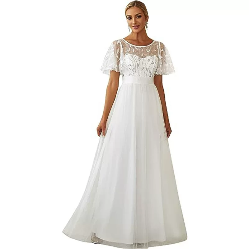 (Cross-border trading), lace long evening dress, European style, 2025 years