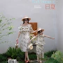 夏季妈妈波点荷叶边裙子