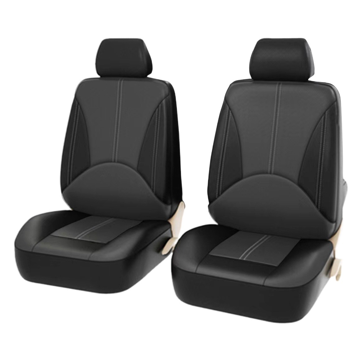 Cubierta de asiento de coche de comercio exterior transfronteriza cuero perforado PVC cuero 4-piezas conjunto transpirable a prueba de polvo Amazon