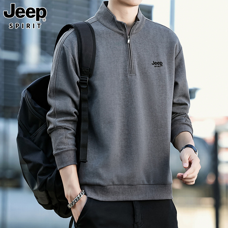 JEEPSPIRIT Autumn 24 new men's sweatshirt fashion trend top…