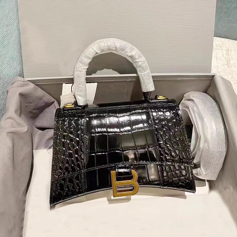 2025 New Genuine Leather Crocodile Skin B Brand Versatile Handbag Crossbody Women's Bag Luxury Wholesale Street Fashion Women's Bag