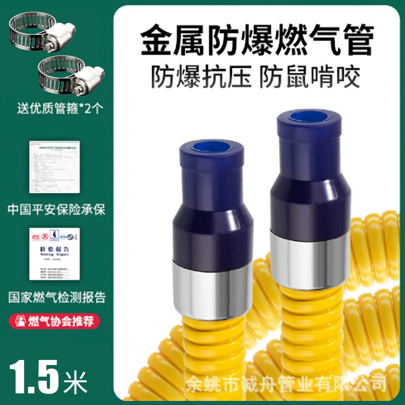 Бытовая бронированная газовая труба Сжиженный газопровод Газопровод водонагреватель плита соединяет металлический шланг плиты