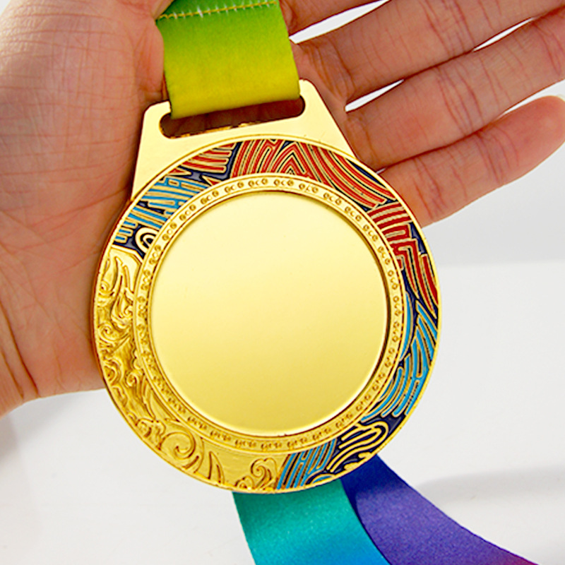 Medalla de metal Maratón Fútbol Baloncesto Juegos Juegos