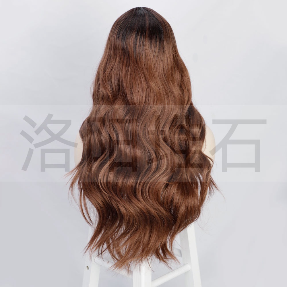 Wig European And American Ladies Wig Long Curly Hair Small Lace Big Wave Synthetic Wigs Foreign Trade Wig Wigs In Stock display picture 2