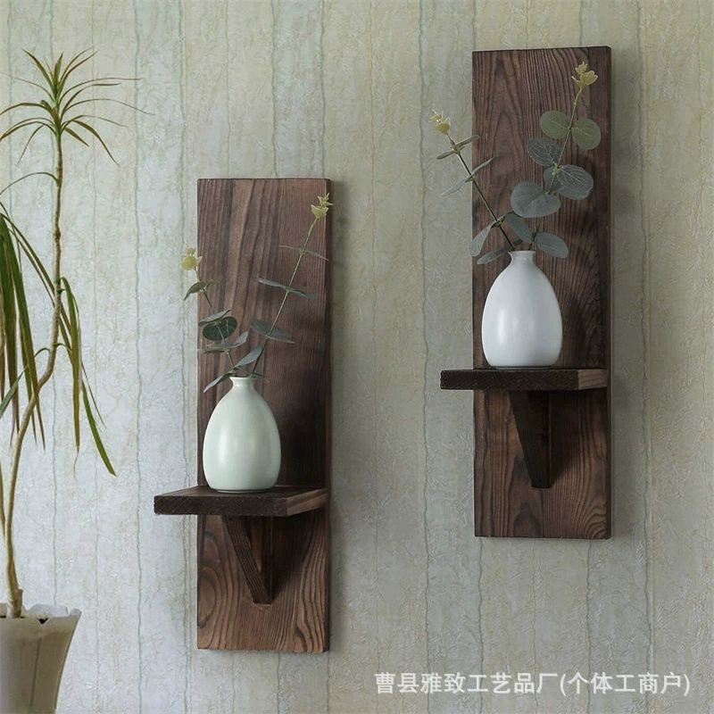 Ретро деревянная настенная рамка для дома Ketong спальня свечи атмосфера рамка для витрины из массива дерева