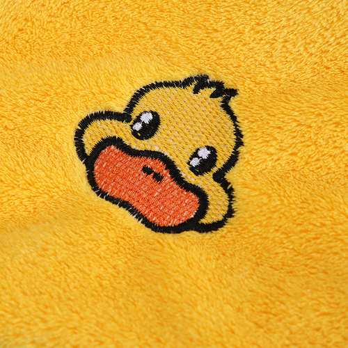 Coral velvet towel set new edge yellow duck square scarf three-piece set thick adult face towel combo set