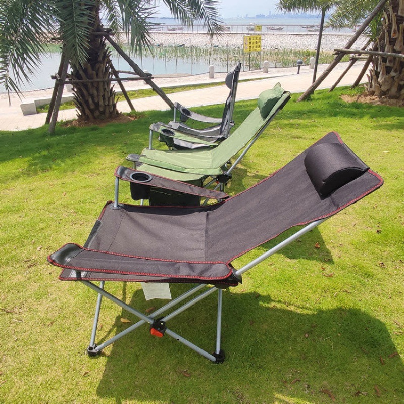 fold Couch outdoors chair Portable Camping Sandy beach Wooden bench Fishing Chair Office Noon break deck chair Folding bed