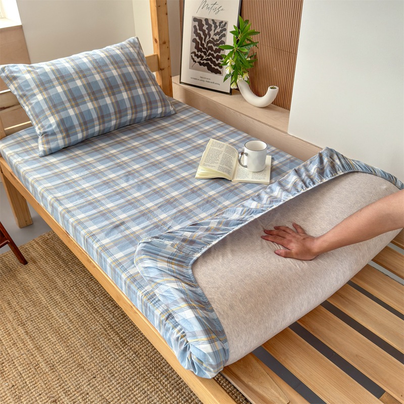 Cubierta de cama de algodón para dormitorio de estudiantes durante la temporada escolar Cubierta de cama de algodón 90x190 Cubierta protectora de colchón individual para dormitorio