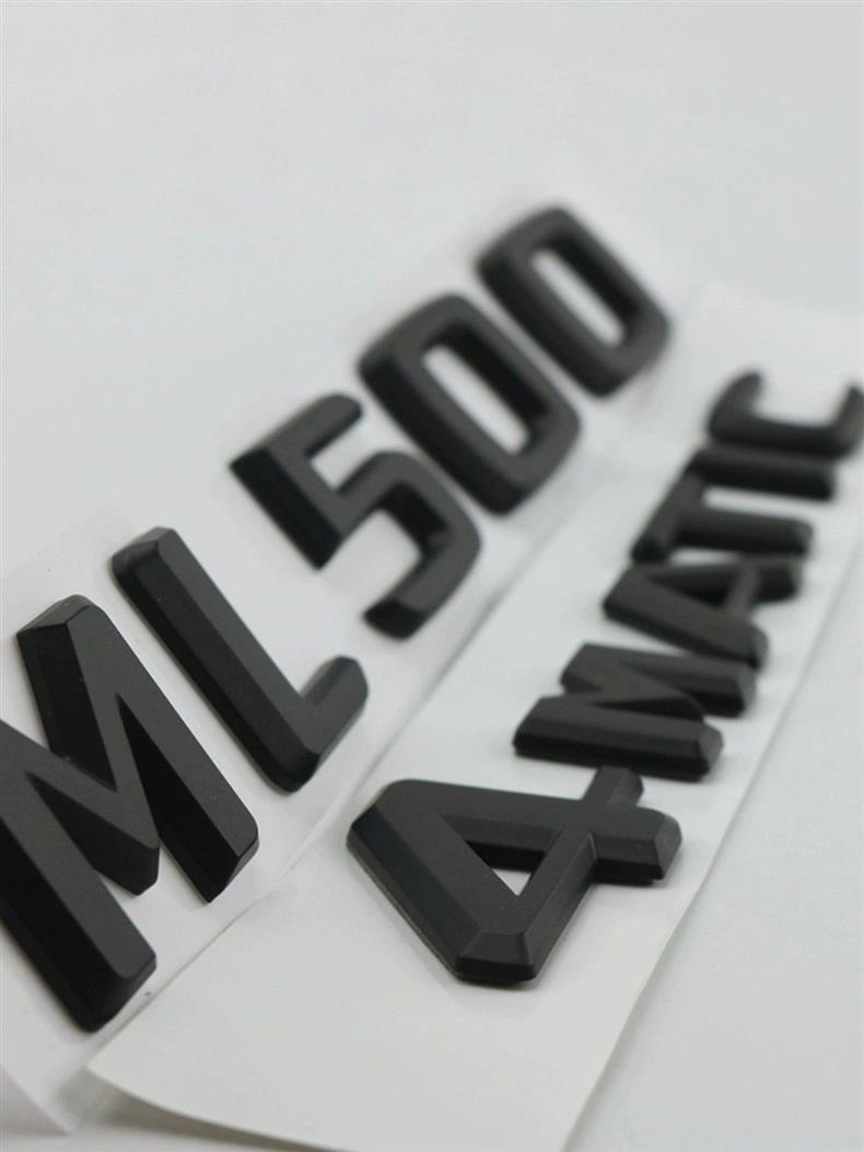 Mercedes-Benz ML-Class ML400 modified lettering, ML350 lettering, ML450 rear lettering, ML500 4MATIC car stickers, black