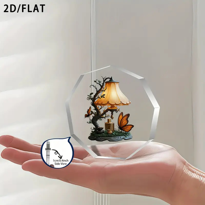 Amazon 新製品ホットセール透明九角形アクリル蝶飾りデスクトップ装飾工芸品テーブルセッティング|undefined