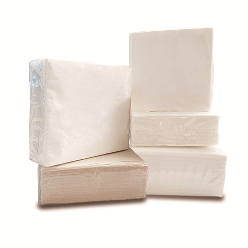 Square paper towels without printing can be customized with logo advertising paper towels for hotels, restaurants, and milk tea shops, wholesaled in full boxes.