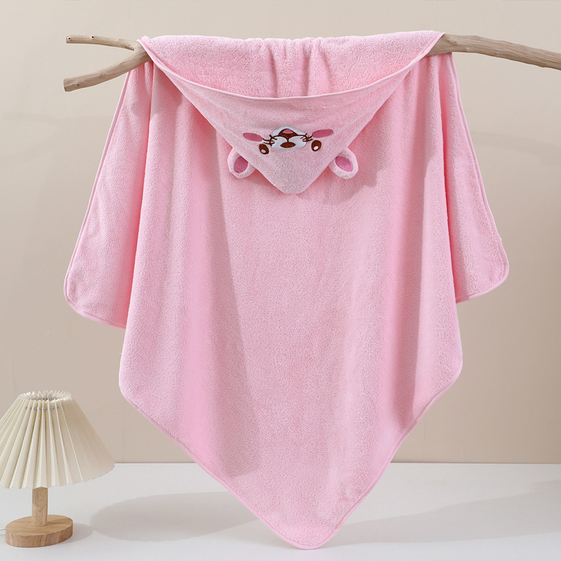 Capa para niños de lana de coral, toalla de baño para recién nacidos, envoltura cuadrada para bebés, sujetador para niños, cabello lacio