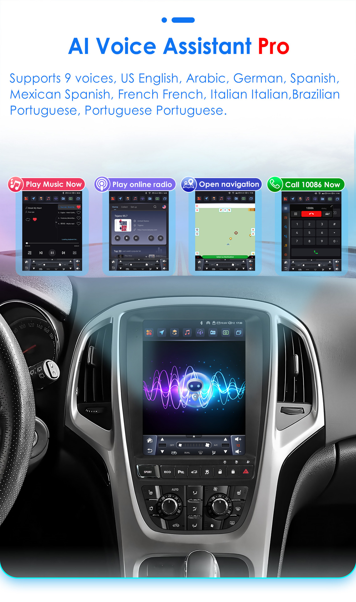 Suitable for Buick yinglang 09-15 vertical screen car Carplay Android navigation all-in-one machine