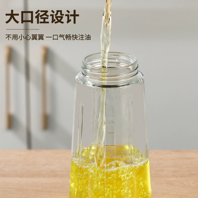 Glass hermetic automatic foldable oil dispenser, increased thickness
